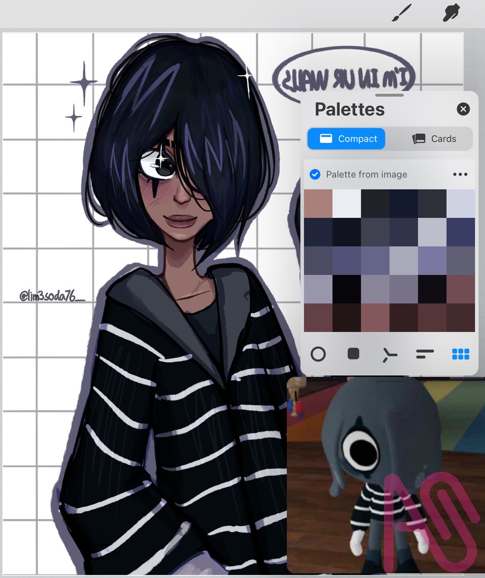 Im in ur walls:3 Illust of Lim3soda76___ fanart illustration meow Idk dandysworld