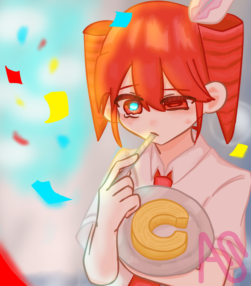 バゥムクゥヘン・エンドロゥル Illust of さくらもち digital 重音テト tears 本気絵 下手でごめんね バゥムクゥヘン・エンドロゥル