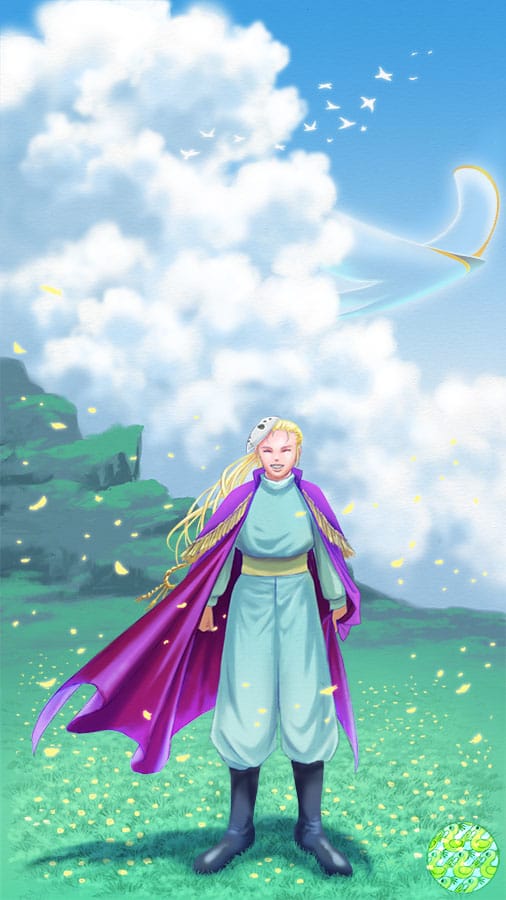 Skyの紫ケープを着たエドガー ۶ ᴗ ۶ イラスト Art Street アートストリート