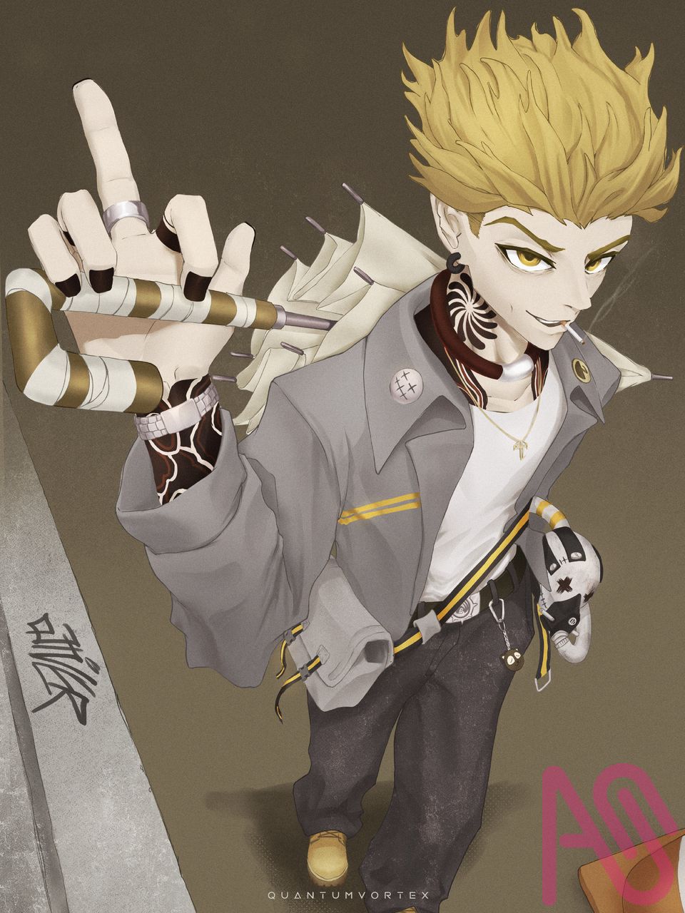 Enjin Streetwear Illust of QuantumVortex fanart illustration art digital boy design Gachiakuta