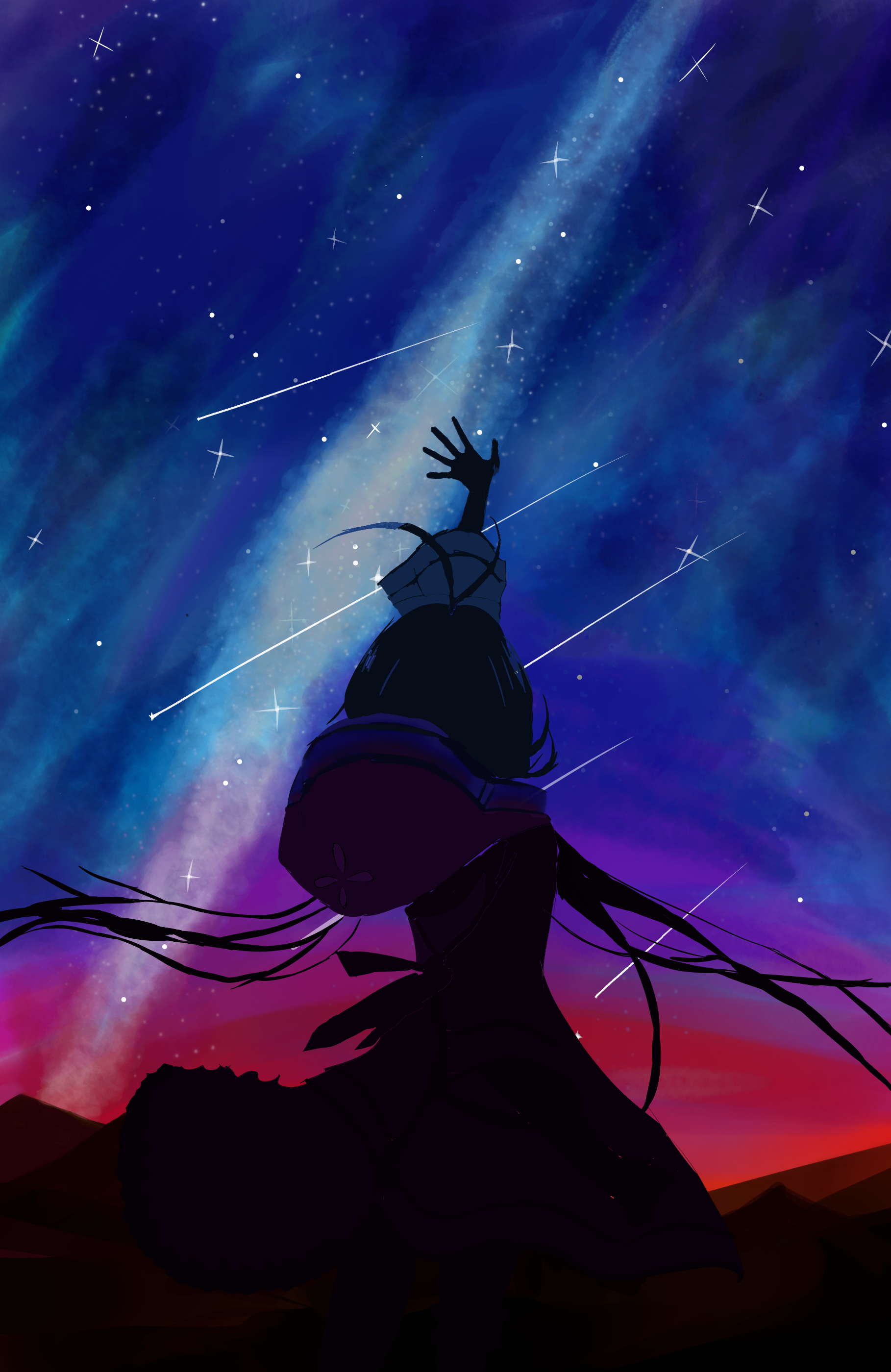 仰望星空 夏語遙 此方夜藍 イラスト Art Street アートストリート