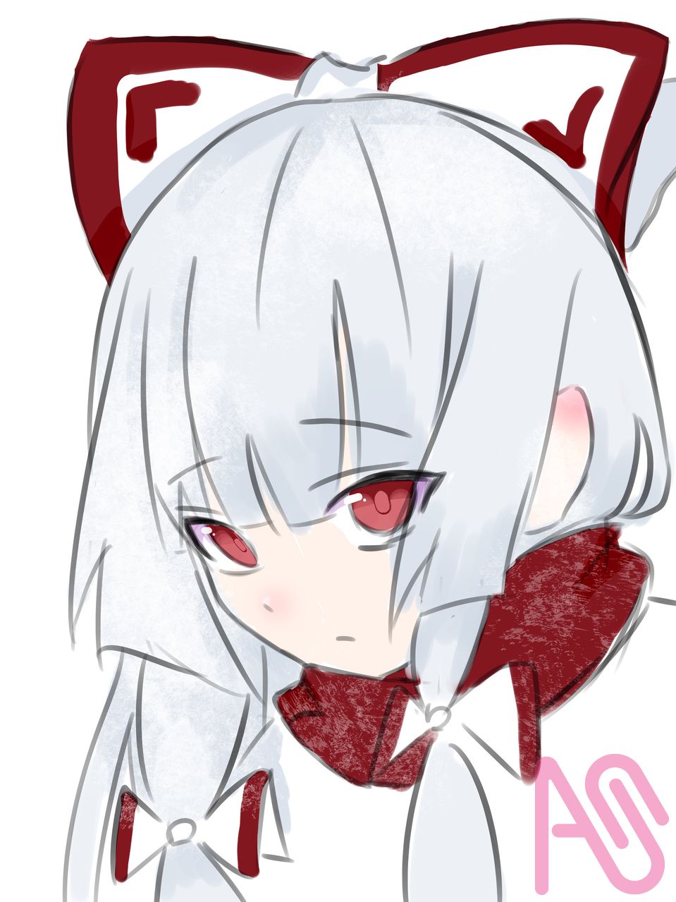 もこたん Illust of 翠雨るな girl Touhou_Project 藤原妹紅 もこたんinしたお