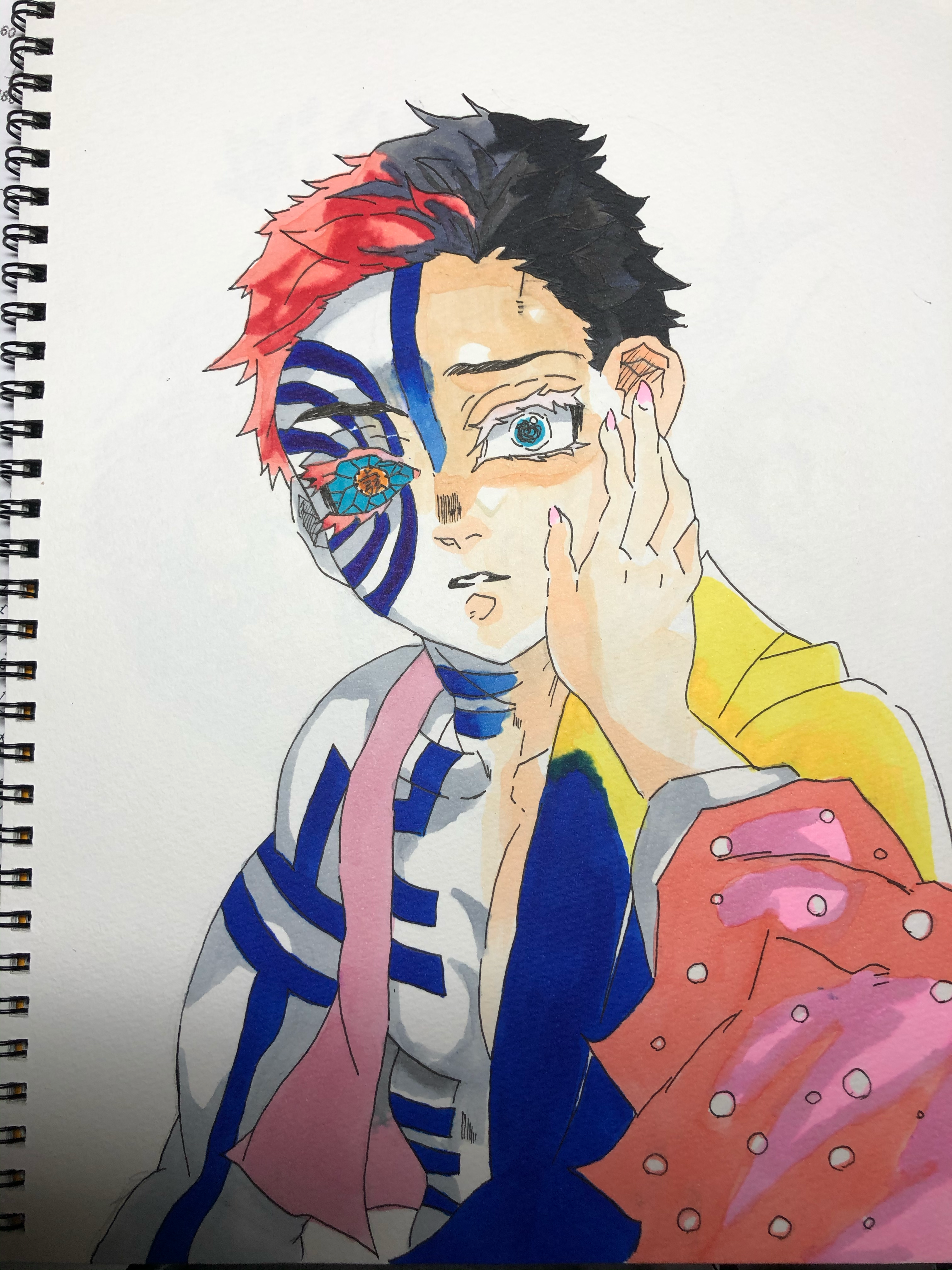 猗窩座と狛治 かずまん - Illustrations ART street