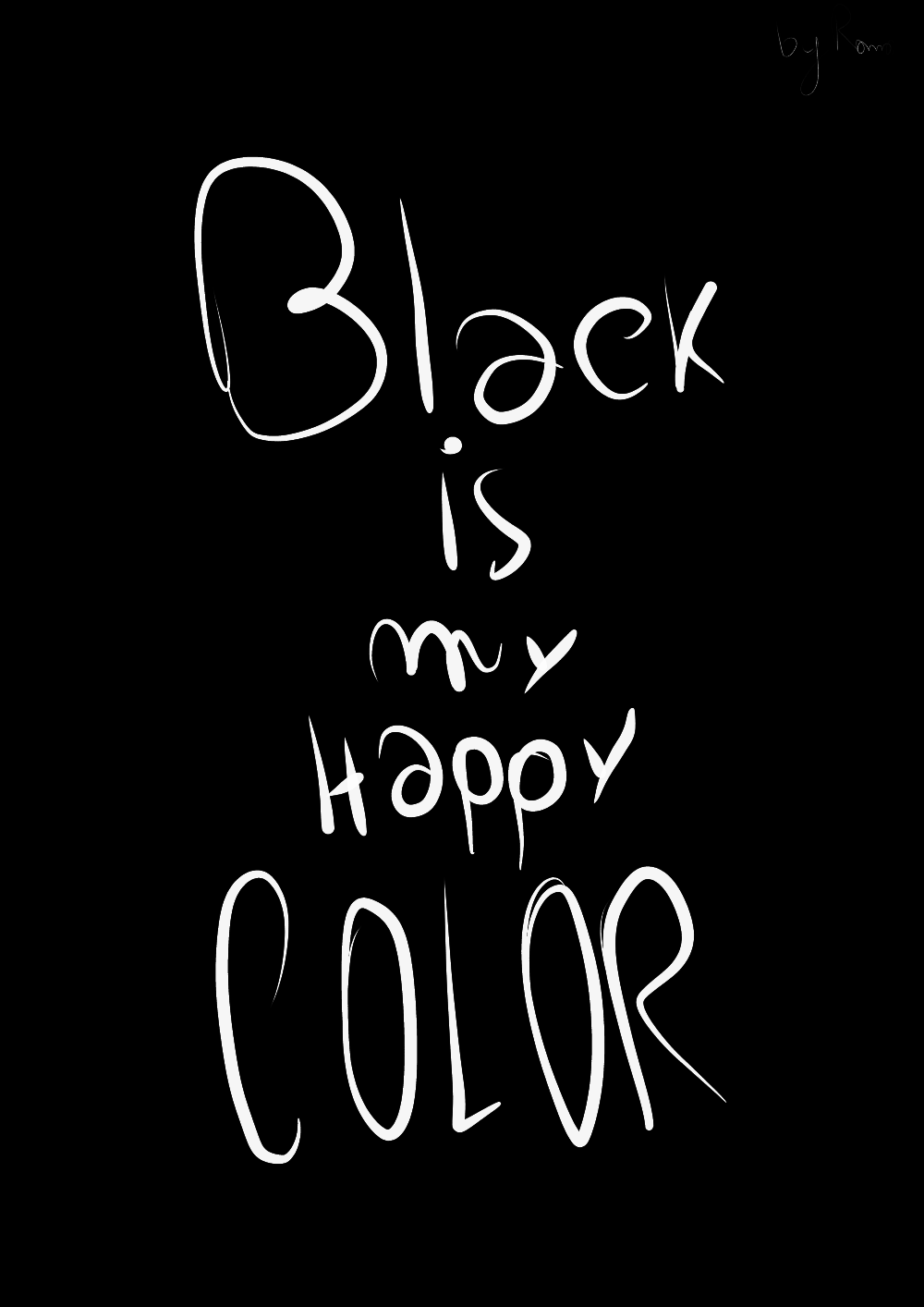 Black is my happy color. SilverMoonElf Illustrations ART street