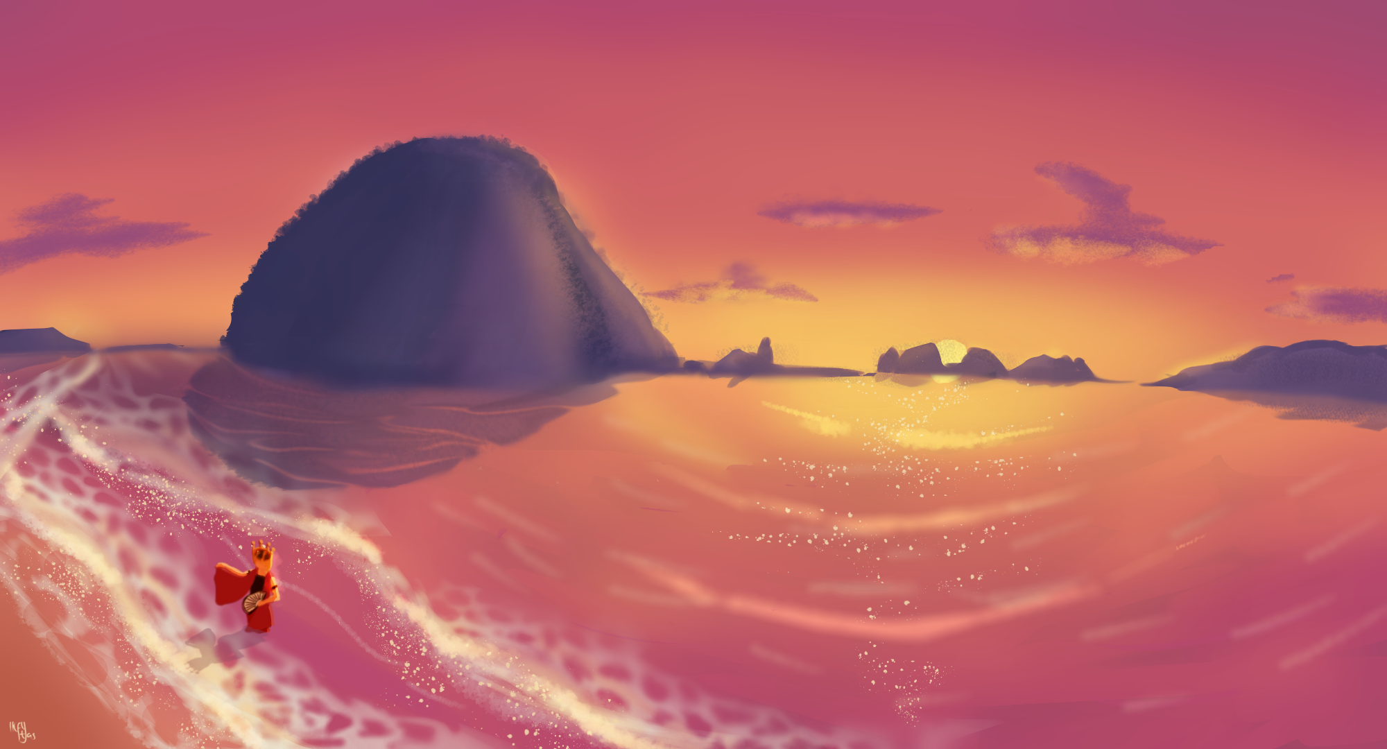 Red island of Banyuwangi IkftYas Illustrations ART street