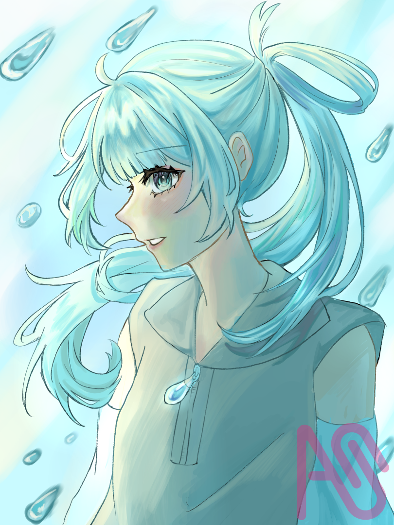 しろ様！ Illust of ねこもりや girl よその子 water 透明感？？ しろへ届け