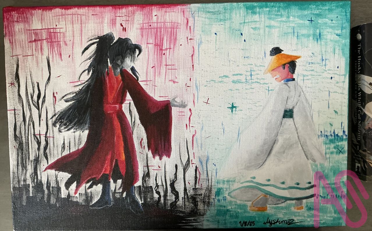 Licht Burning the Wilted Flower Illust of LKMr.Raz painting oc acrylicpainting