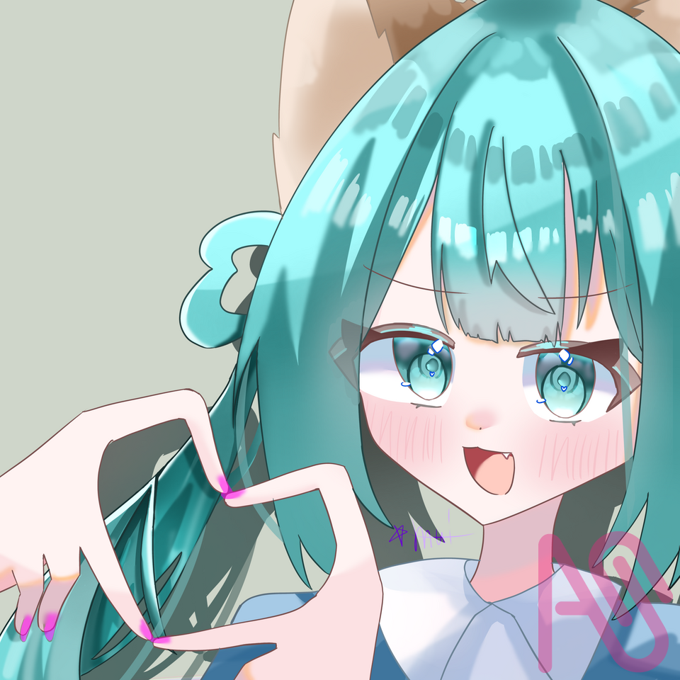 【爆遅刻】フォロワーさん150人＋38人ありがとう！！ Illust of むいむぎᐡ.  ̫ .ᐡ girl dog cute medibangpaint kawaii 代理 平成 むぎ