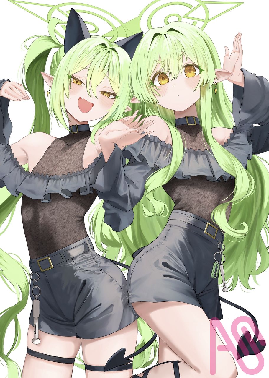 ノゾミとヒカリ Illust of 物部　よしてる illustration BlueArchive 橘ノゾミ 橘ヒカリ
