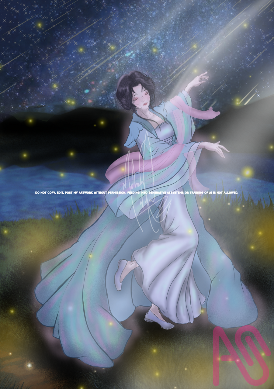 Feel the notes Illust of Maheem Nawal girl woman art dance MyArt ARTstreet