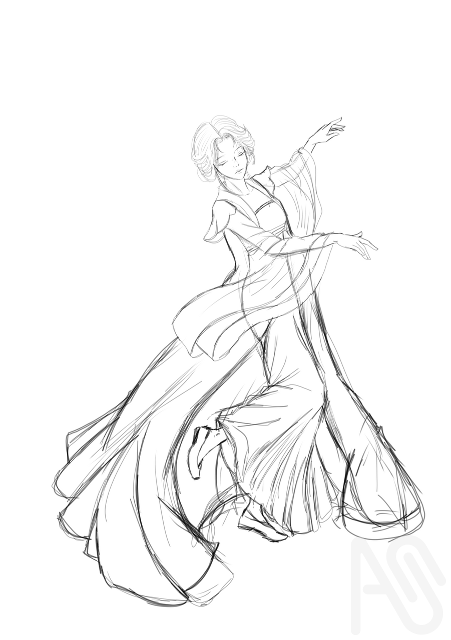 Feel the notes Illust of Maheem Nawal girl woman art dance MyArt ARTstreet