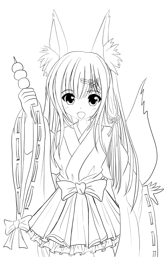 狐の巫女さん練習中 なみじい Illustrations Art Street