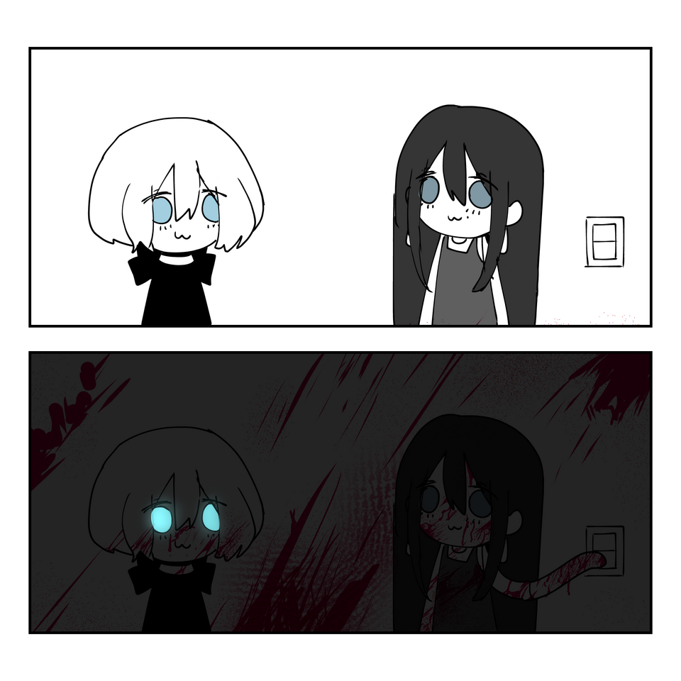 ネコちゃんの目　（WARNING BL00D） Illust of Biles fanfic kawaii catgirl draft ibispaint 愛猫 loveit? 愛狂 bizzera