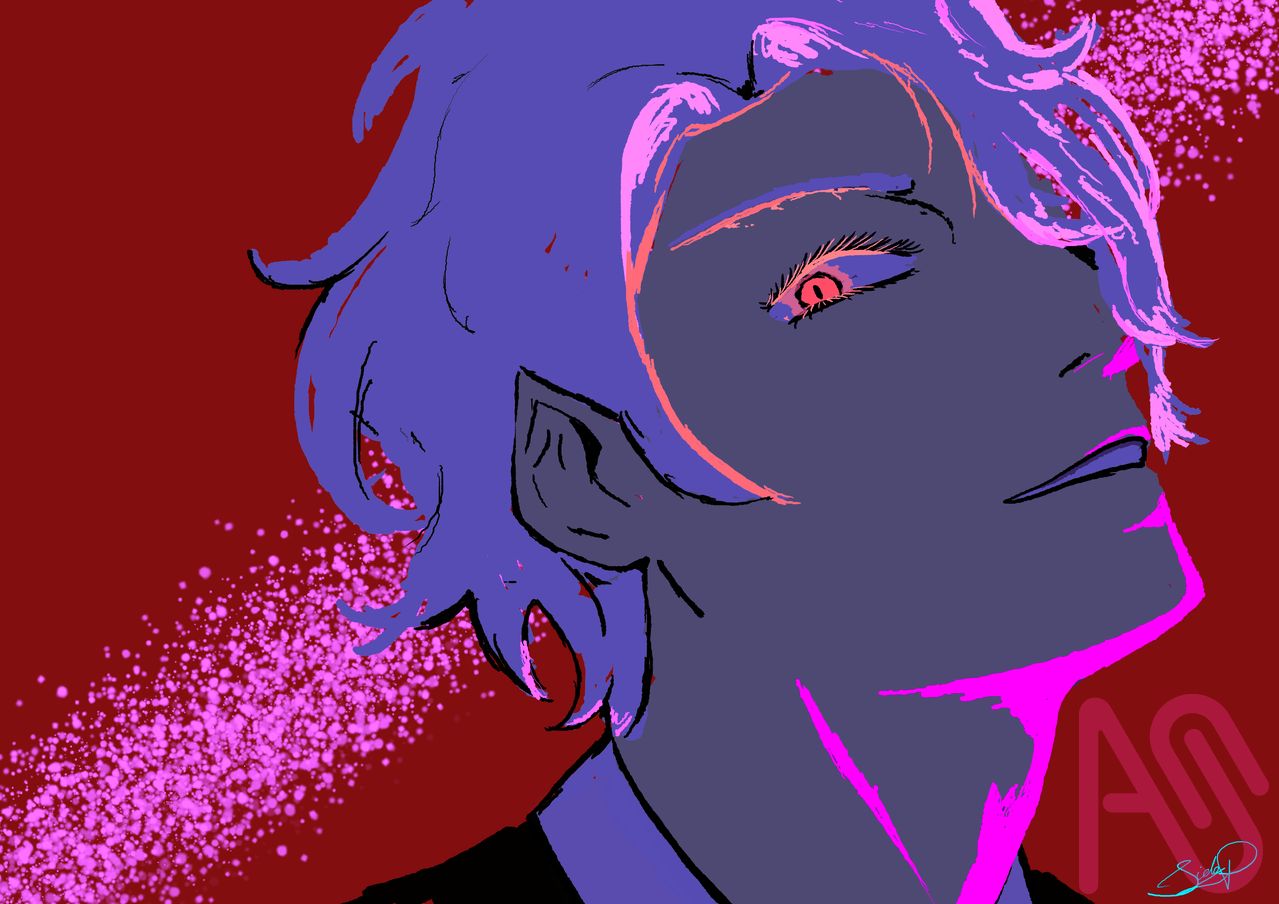 Random oc? Illust of Aedus pink oc