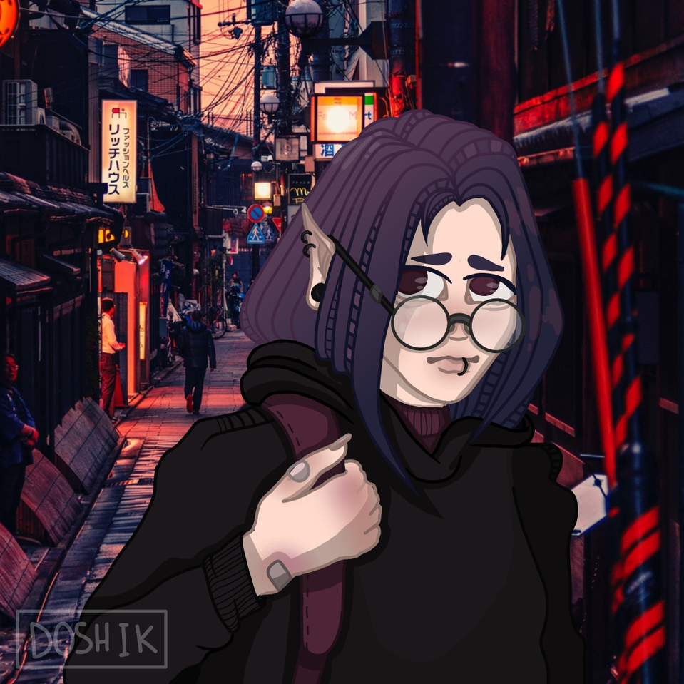 Девушка. Япония. Дошик - Illustrations ART street