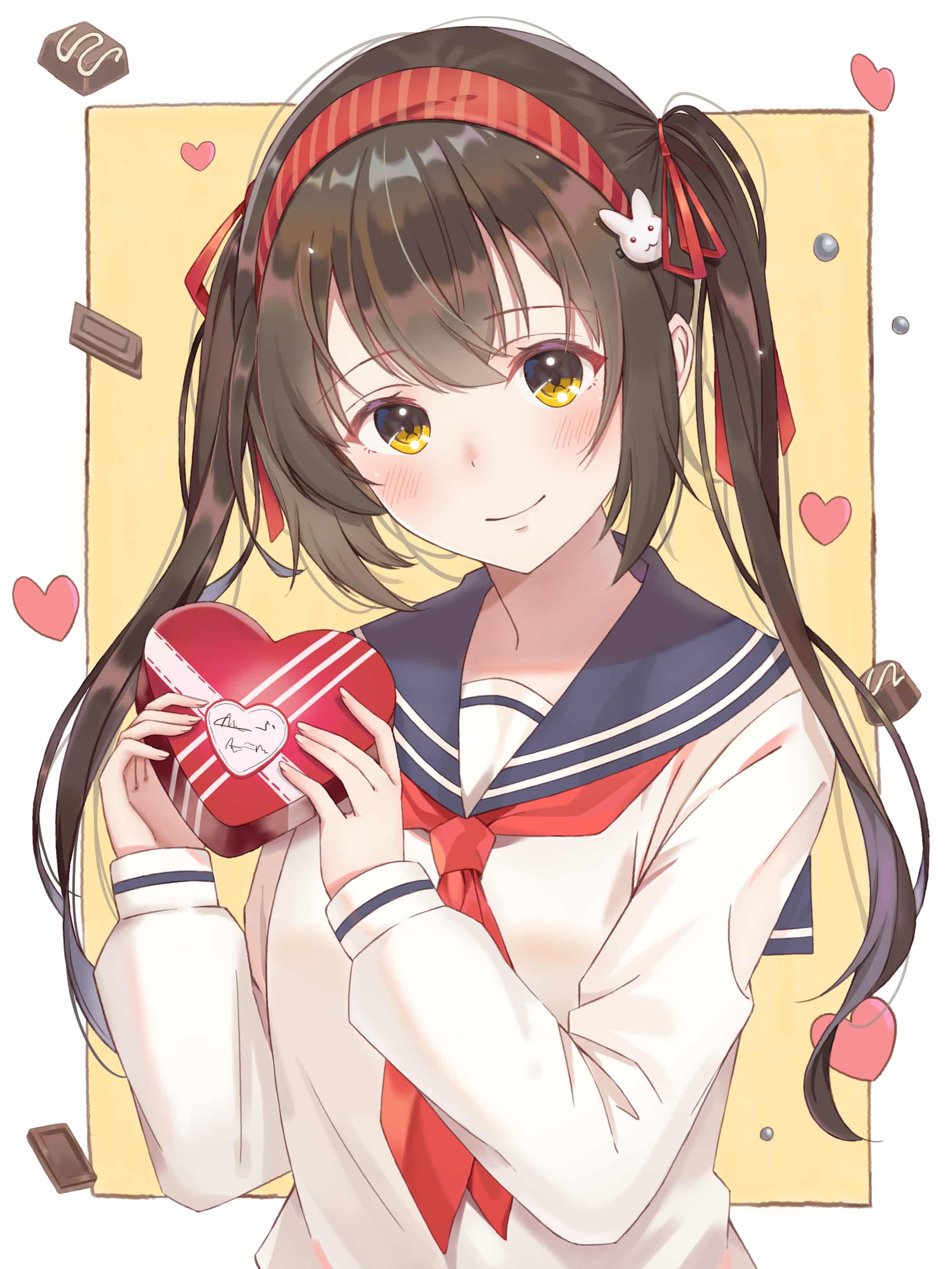 セーラー服を着たツインテール少女 イラスト セーラー服 女子高生 ツインテールのイラスト素材 - PIXTA