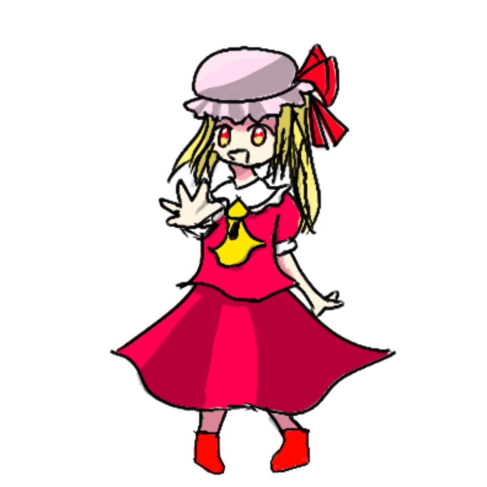 フラン描いてみた！ Illust of 絵の具 描いてみた フラン Touhou_Project フランドール・スカーレット