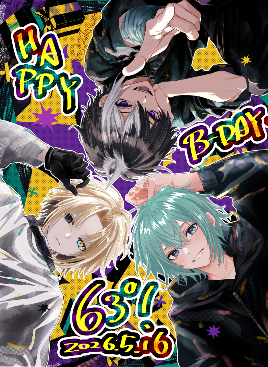 63°さんHappy birthday🎂 Illust of IchiiShiki girl female illustration art かっこいい digital male boy 代理 18℃
