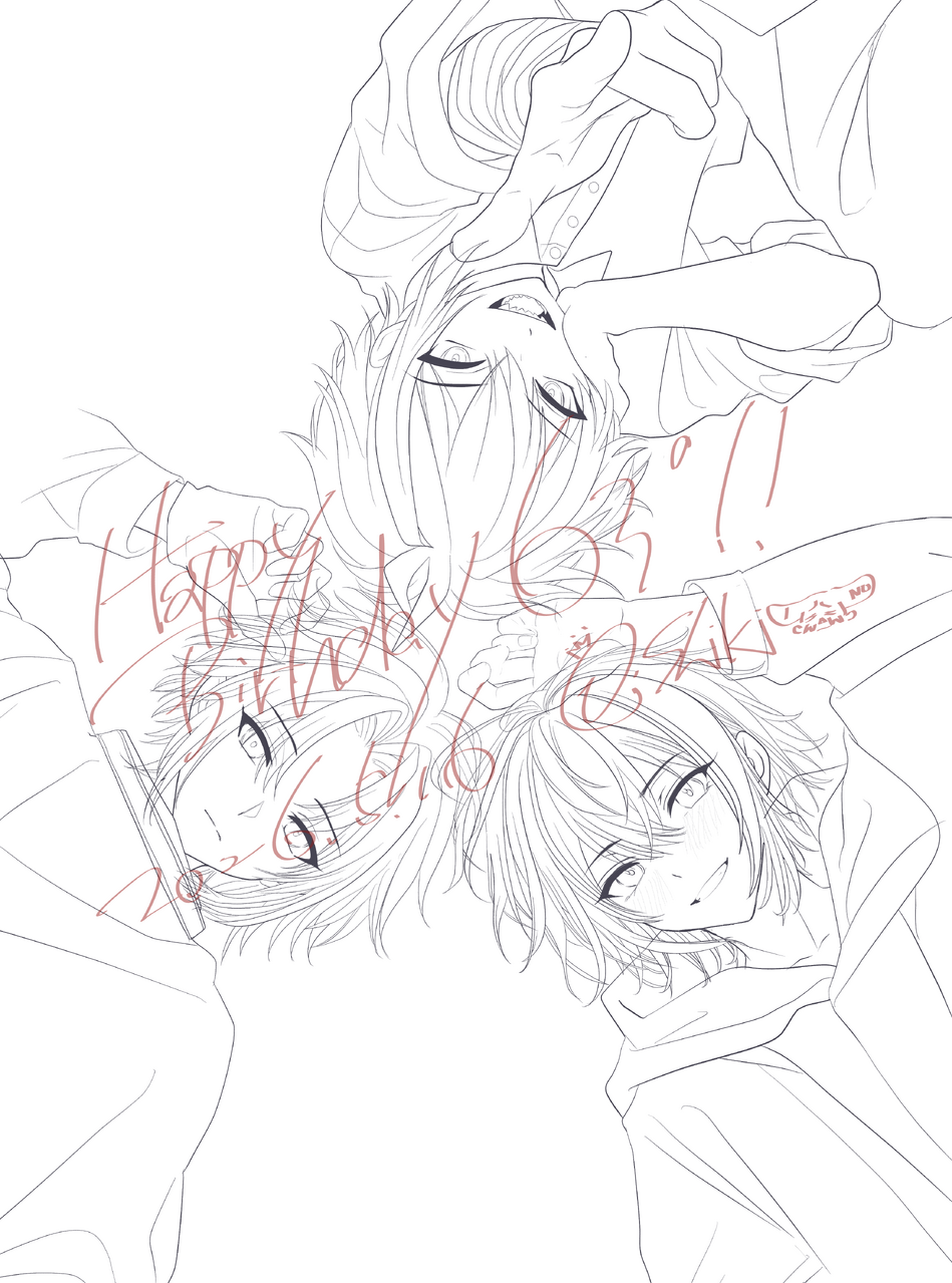 63°さんHappy birthday🎂 Illust of IchiiShiki girl female illustration art かっこいい digital male boy 代理 18℃
