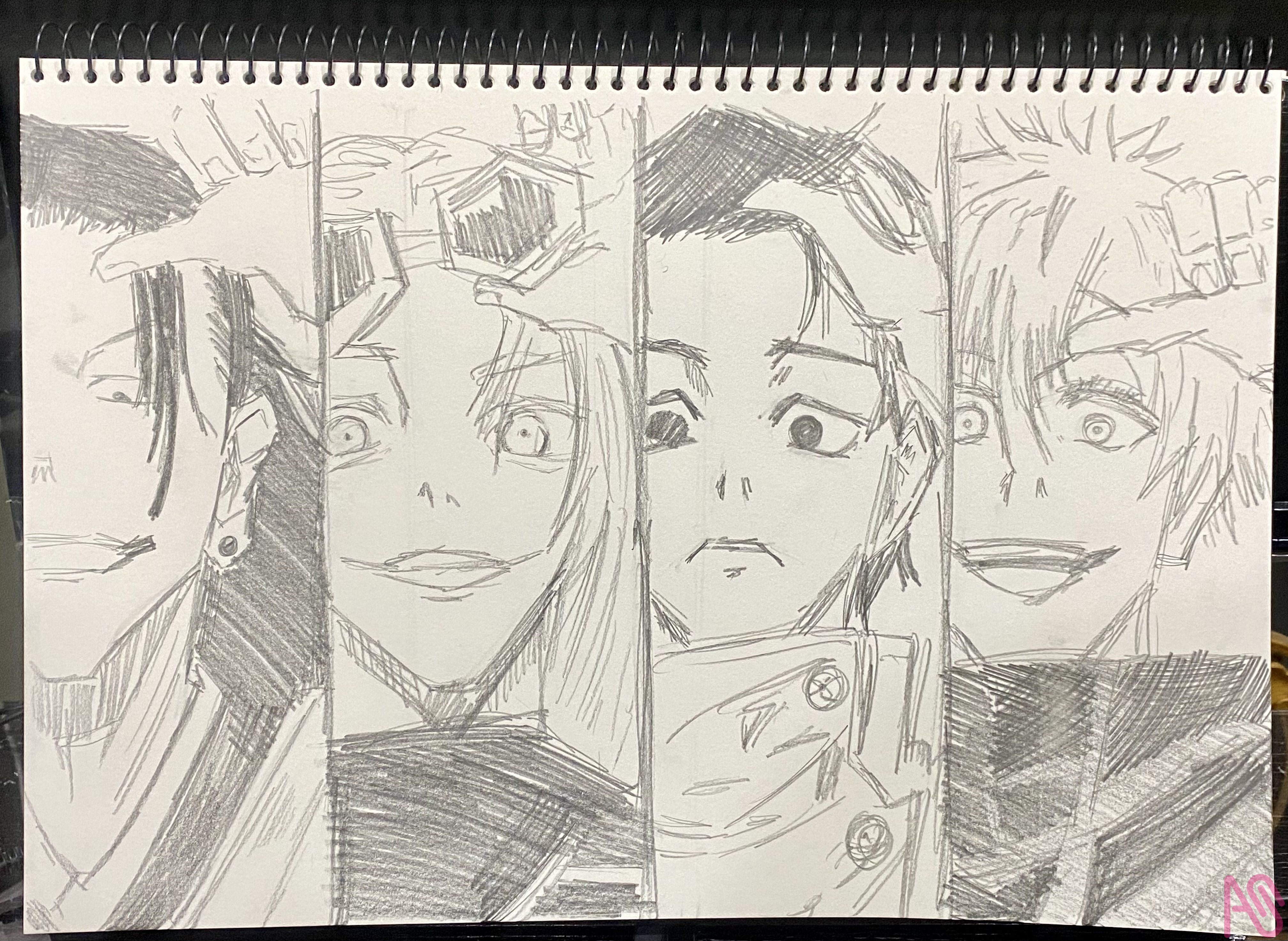 鉛筆 夏油傑 九十九 乙骨 五條悟 得得不到🇹🇼🎨 - イラスト ART