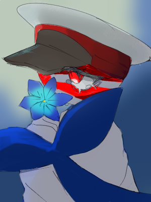 久しぶりの投稿 Illust of アサガオ medibangpaint sea 自分絵 Countryhumans