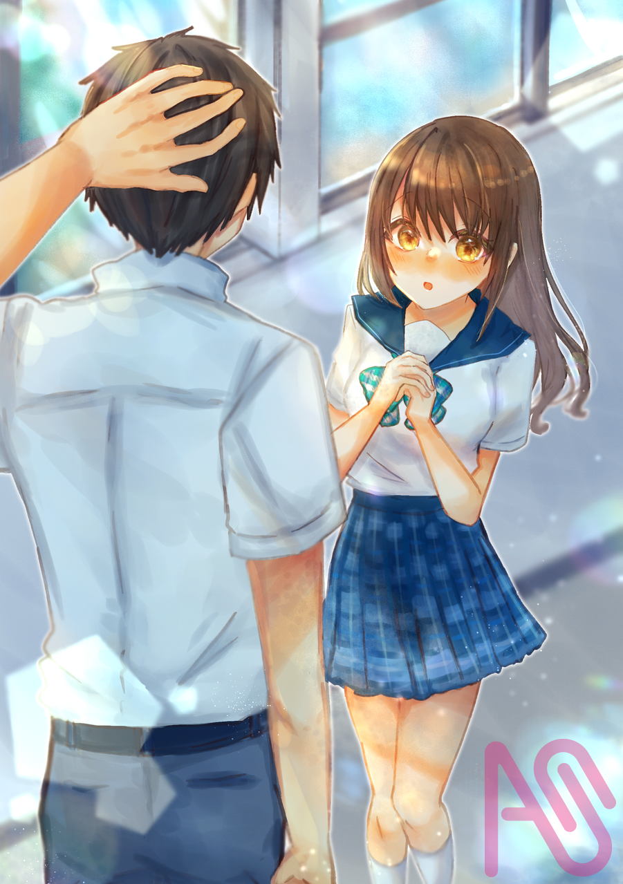 「あの、さ…」 Illust of 月見 HUIONIllustrationContest2025 創作男女