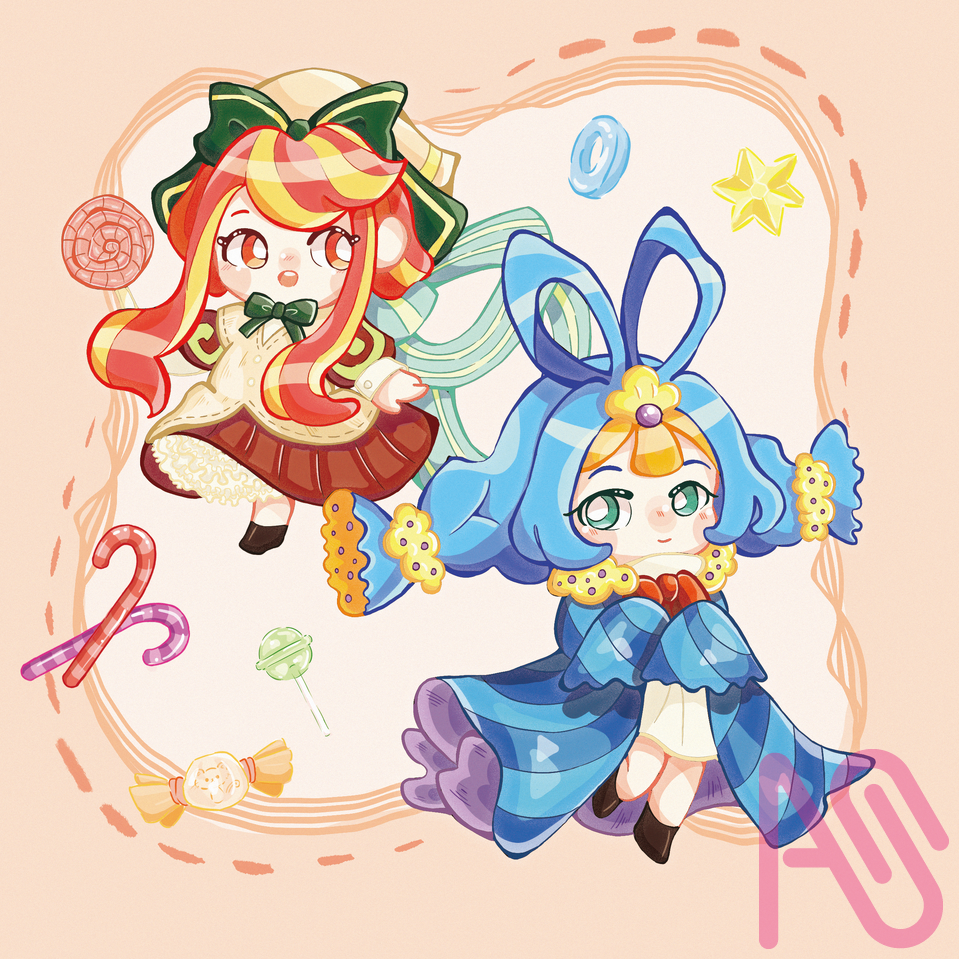 Sweet Harmony Illust of Ru ARTstreetMonthlyIllustrationContestMayThemeCandy
