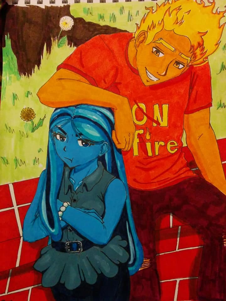 Fireboy and watergirl emierizchoux illustrations art street
