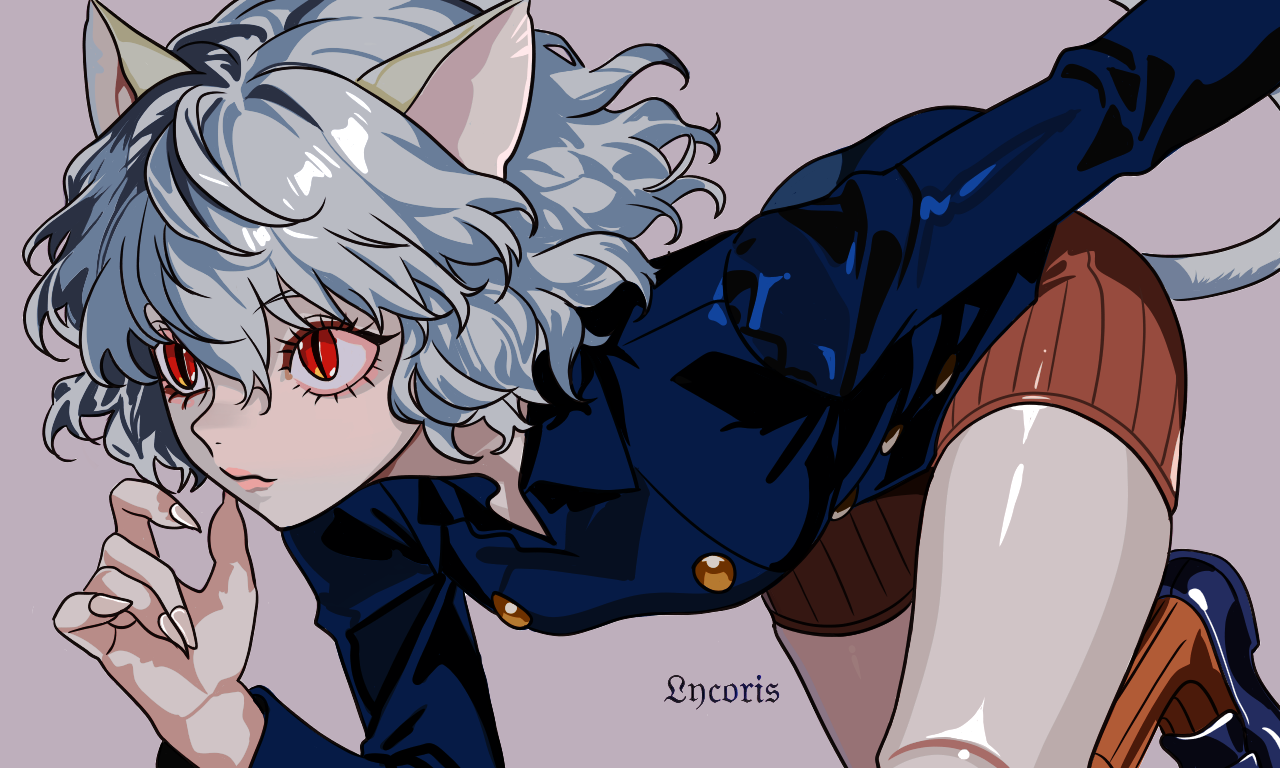 Neferpitou (HunterxHunter) Illust of likorisrina girl fanart cat_ears medibangpaint boy HUNTER×HUNTER illustrations Silver neferpitou Nails