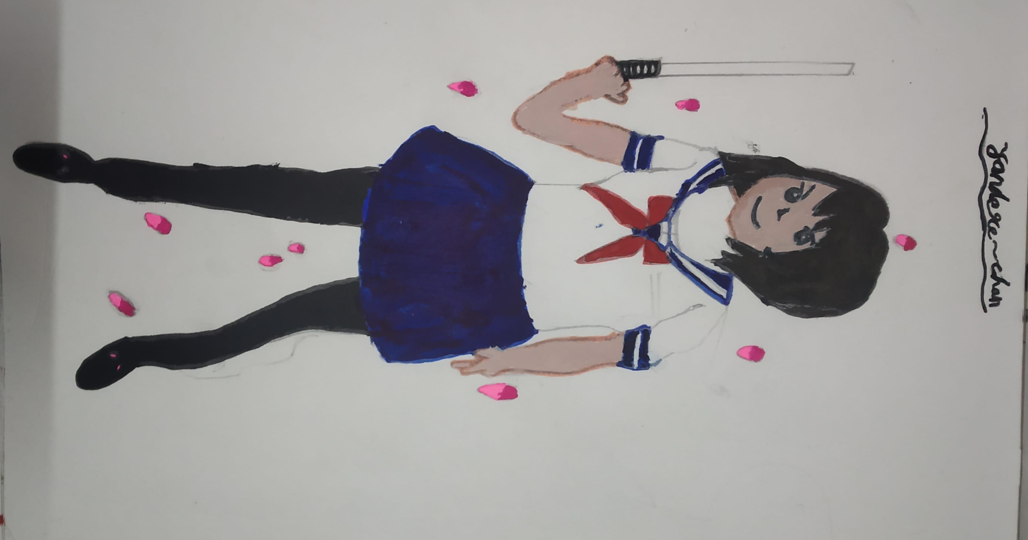 Yandere simulator art contest Yandere simulator fan Illustrations ART