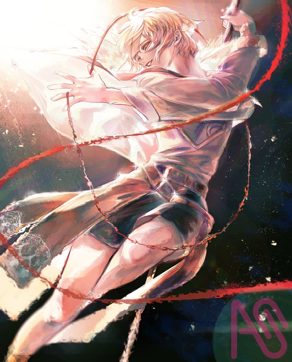 DeathTouch Oc Illustration Illust of Anjera Yuu art original male boy oc oneshot splashart