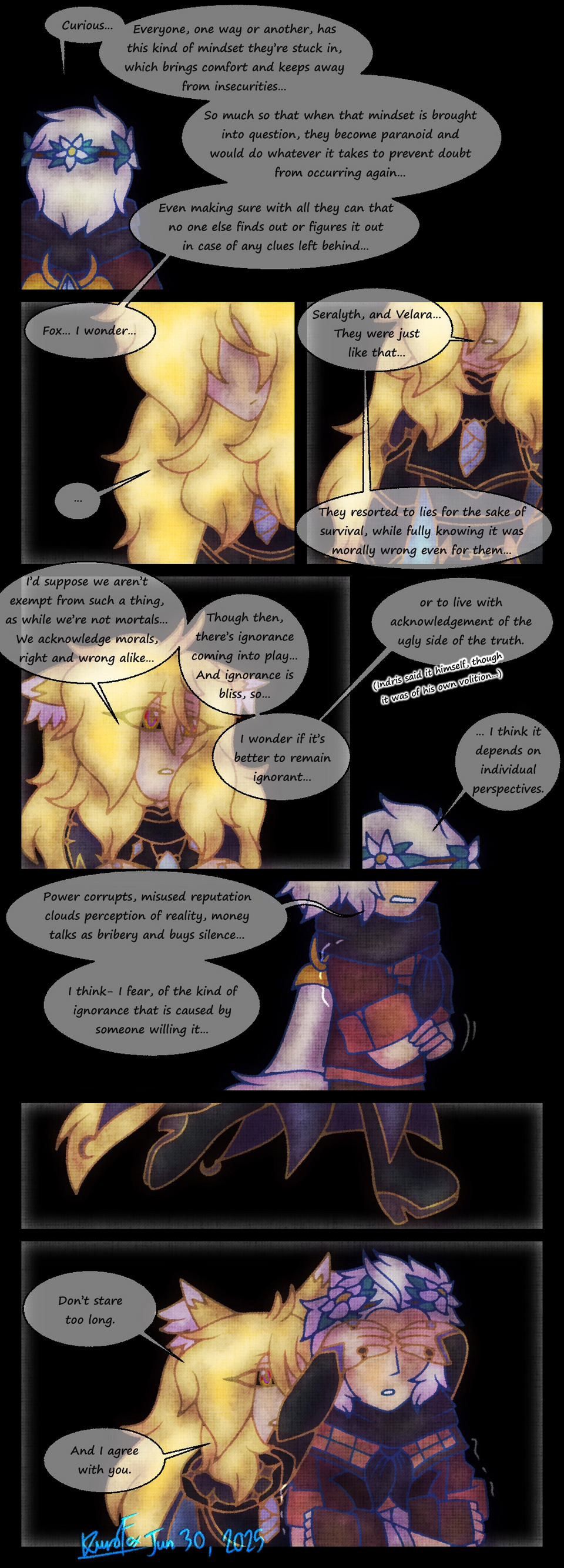 You know I’m never far Illust of KurobaFox1412 medibangpaint AFKjourney kurobafox1412art magisterfox magistersatok