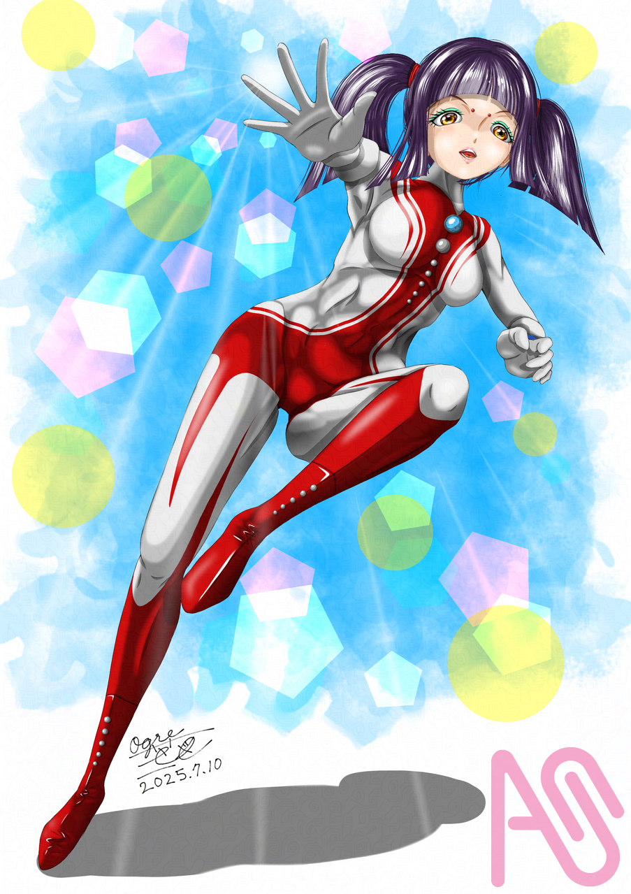 7月10日は“ウルトラマンの日”でしたね。ウルトラの母を描いてみました^_^ Illust of 大賀　三芭図（tachibanafactory） fanfic コスプレ Ultraman ウルトラの母 ウルトラマンの日 7月10日 👎👎👎👎👎👎👎👎👎 ☜もっと捻りを加えてdisろう♪(´ε｀