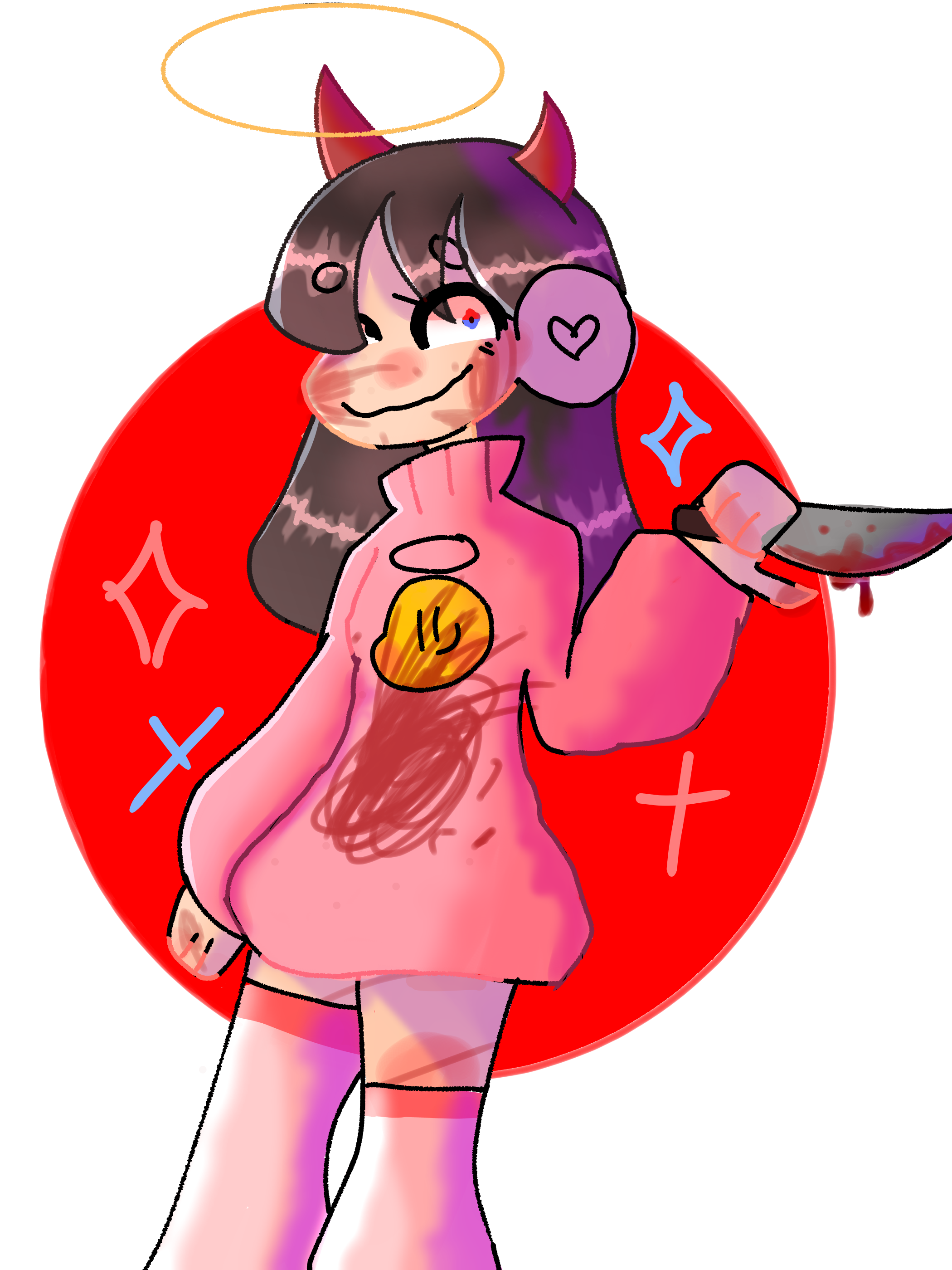 Made an old oc :) ˚✧₊⁎❝᷀ົཽ≀ˍ̮ ❝᷀ົཽ⁎⁺˳✧༚ - Illustrations 