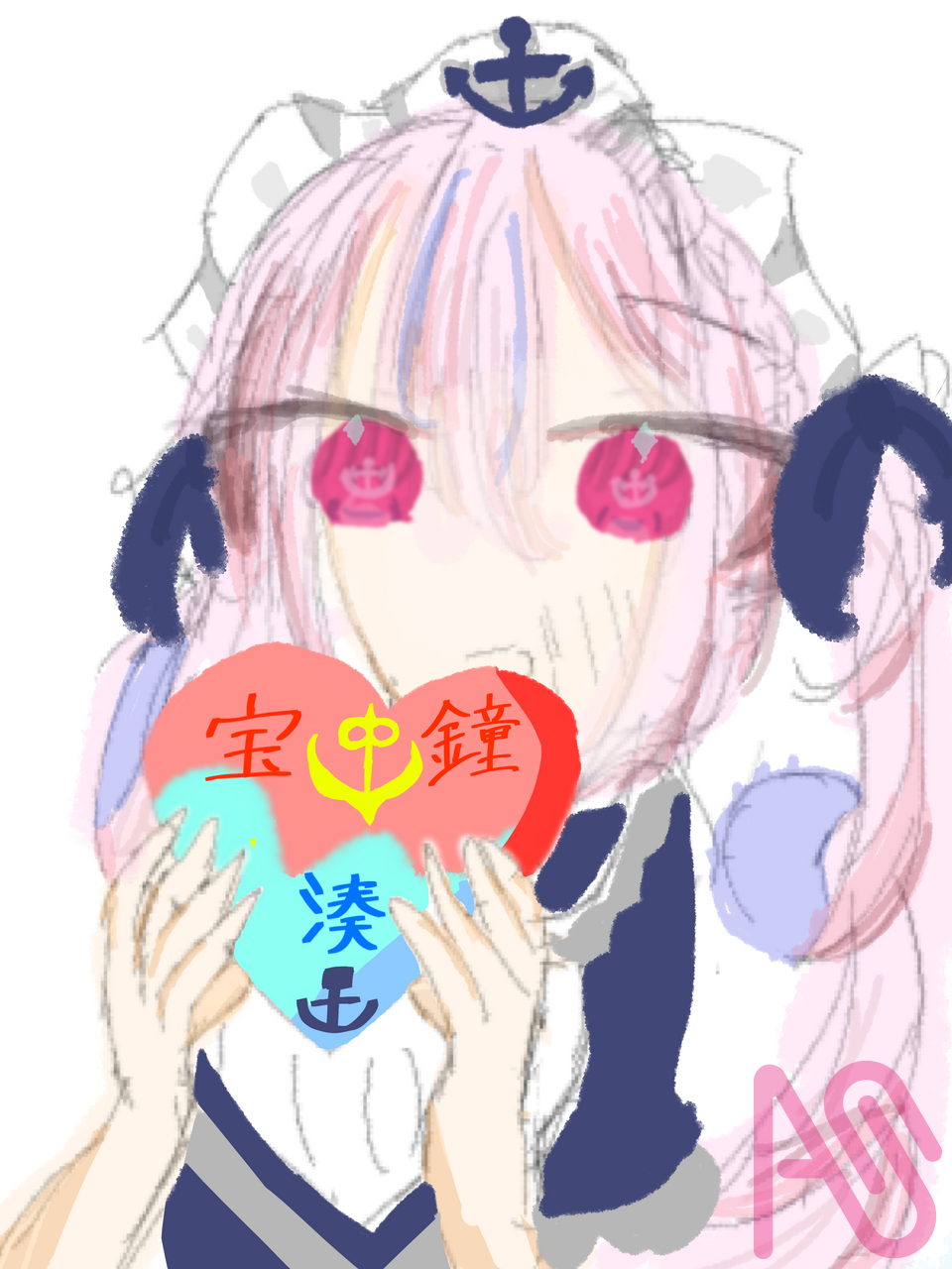 あくあのこと覚えてくれてる？　 Illust of ねこじゃけ🐱🍣 fanfic girl cute kawaii 卒業生 virtual_YouTuber hololive 湊あくあ ホロライブ2期生 二次創作イラスト