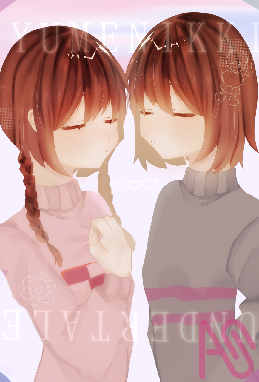 ー__ー Illust of 猫花 girl 窓付き undertale Frisk ゆめにっき