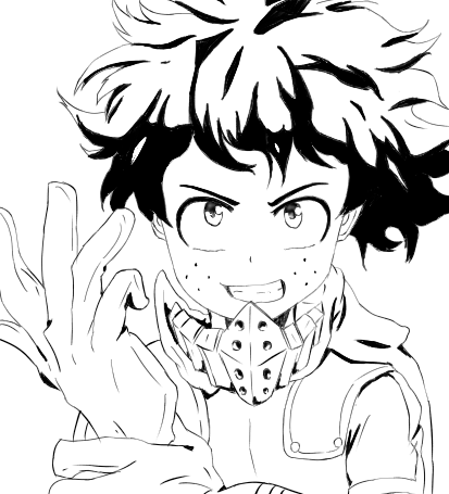 デクくん 線画 まらさだ イラスト Art Street アートストリート