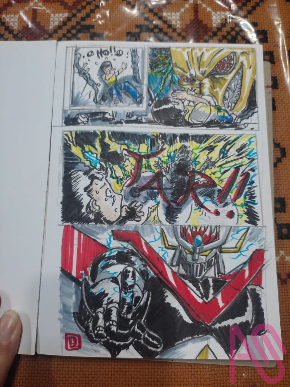 Thunder Break! Illust of Adhi Trahono manga superrobot AnalogDrawing greatmazinger