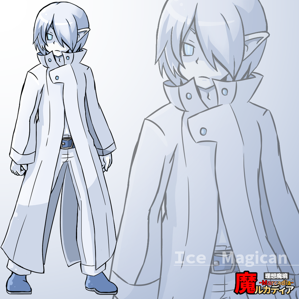氷魔 男 魔ルカディア 種族イメージ 蓑山創索 插畫 Art Street