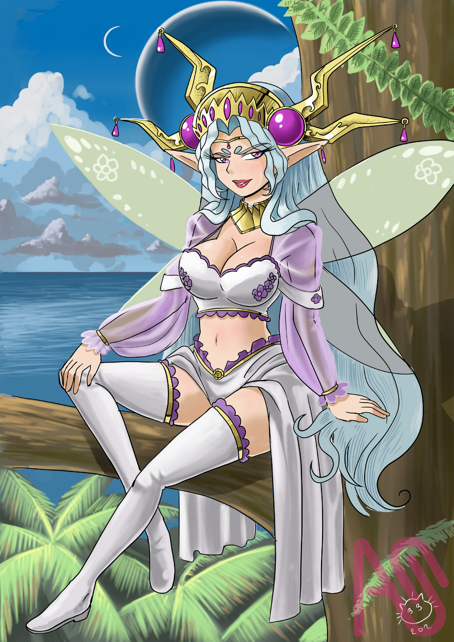  Primera Ilustración 2026 la hada de los besos Illust of poroniel-33 illustration original medibang color Android diseño criaturas personajes