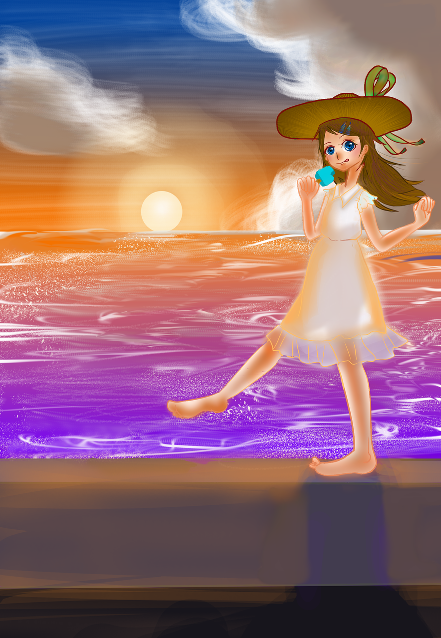 真夏のカノジョ 粉っぽい イラスト Art Street アートストリート