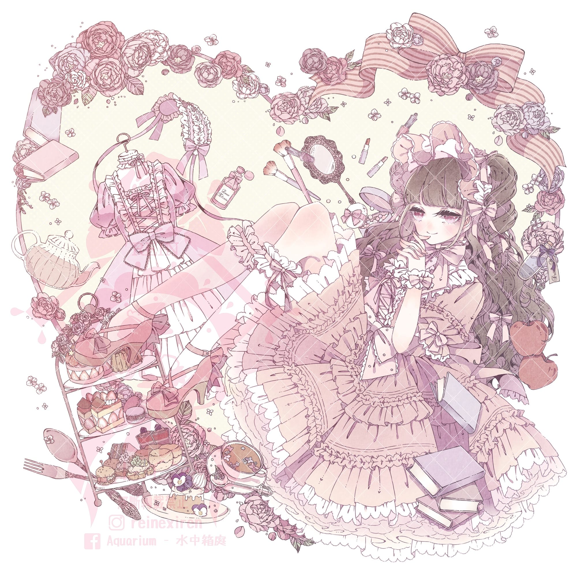 「Lolita girl」水彩画 Amazon.com: Skytube T2 Art Girls: Astrea 