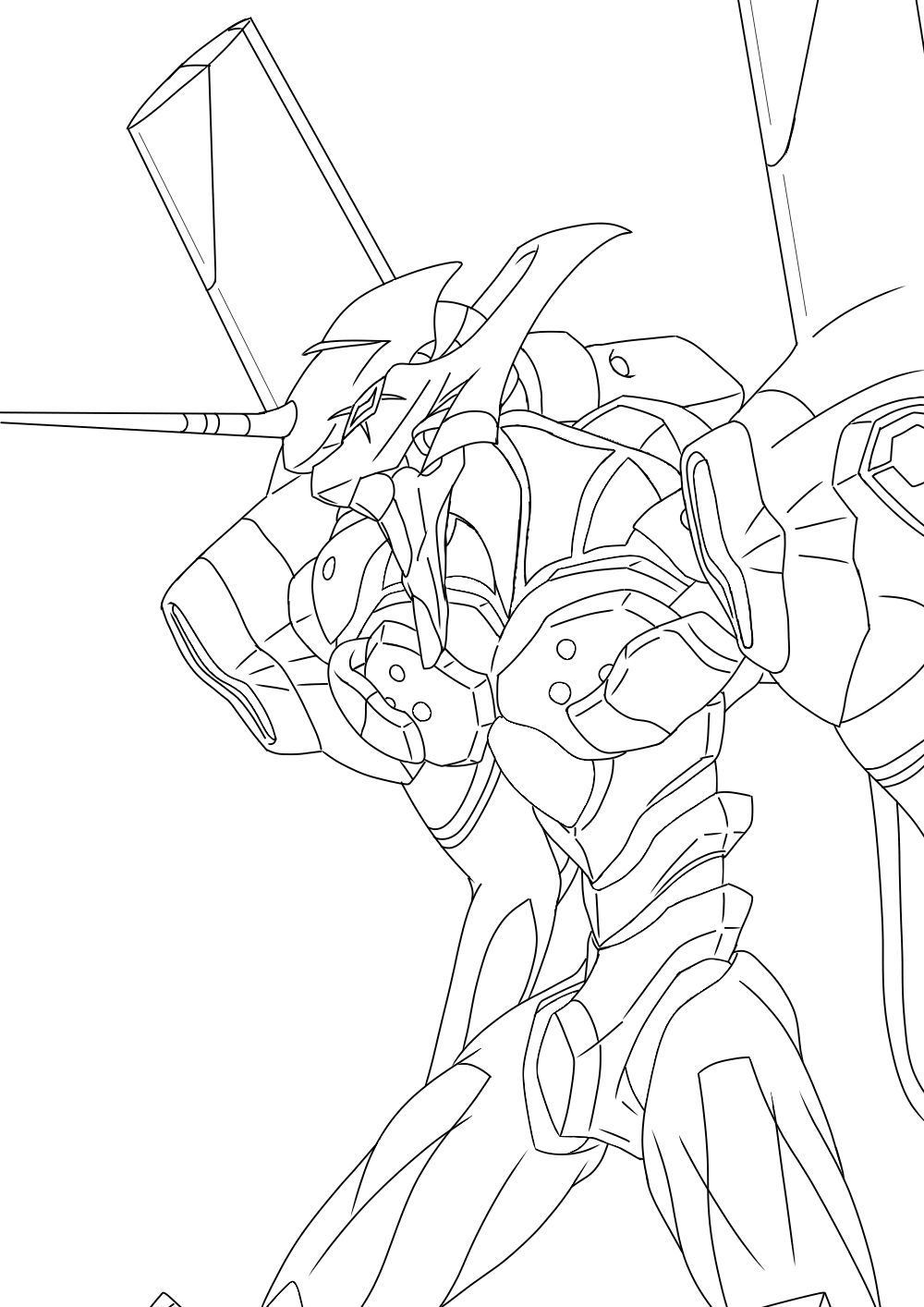 初号機 (線画) Swaco - Illustrations ART street