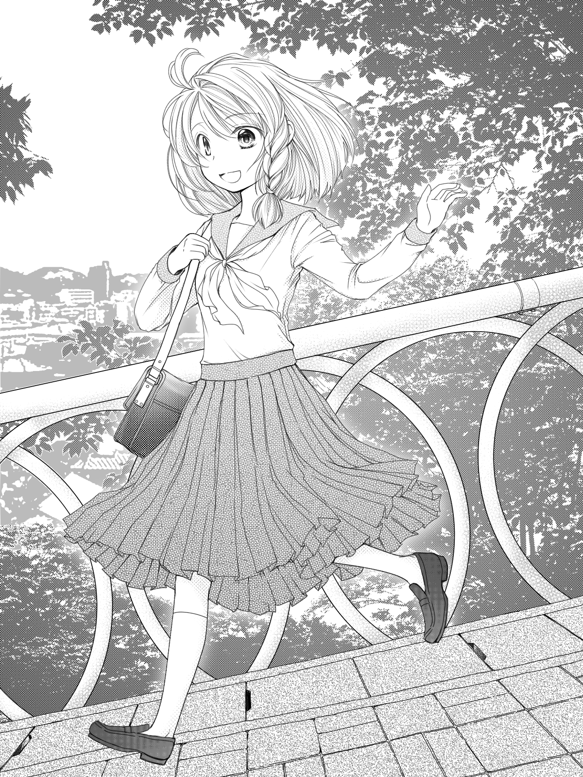 トーン練習／坂道 hanauta - Illustrations ART street