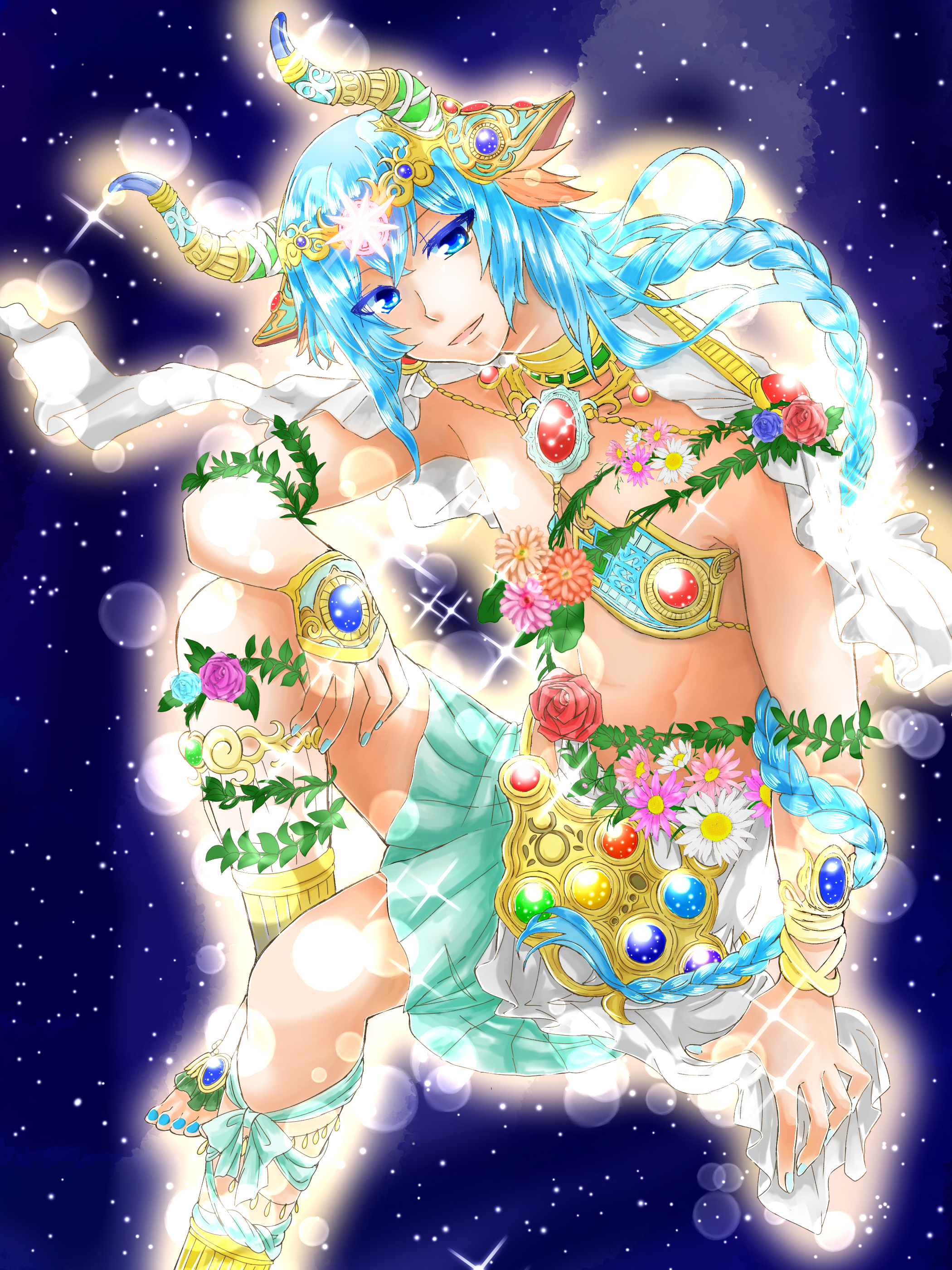 星座擬人化企画投稿作品 牡牛座男子 紗吽猫 お仕事募集中 イラスト Art Street アートストリート