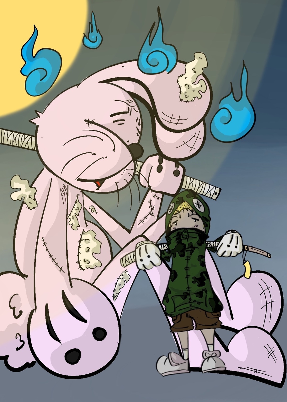 Rabbit boy fluke - Illustrations ART street