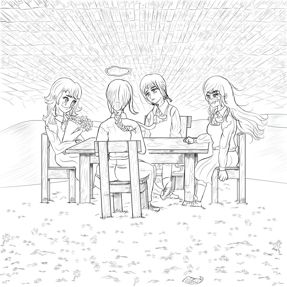 The Four Horsemen  Illust of vicfunes fanart illustration animegirl Death devilgirl ChainsawMan Yoru makima faminedevil