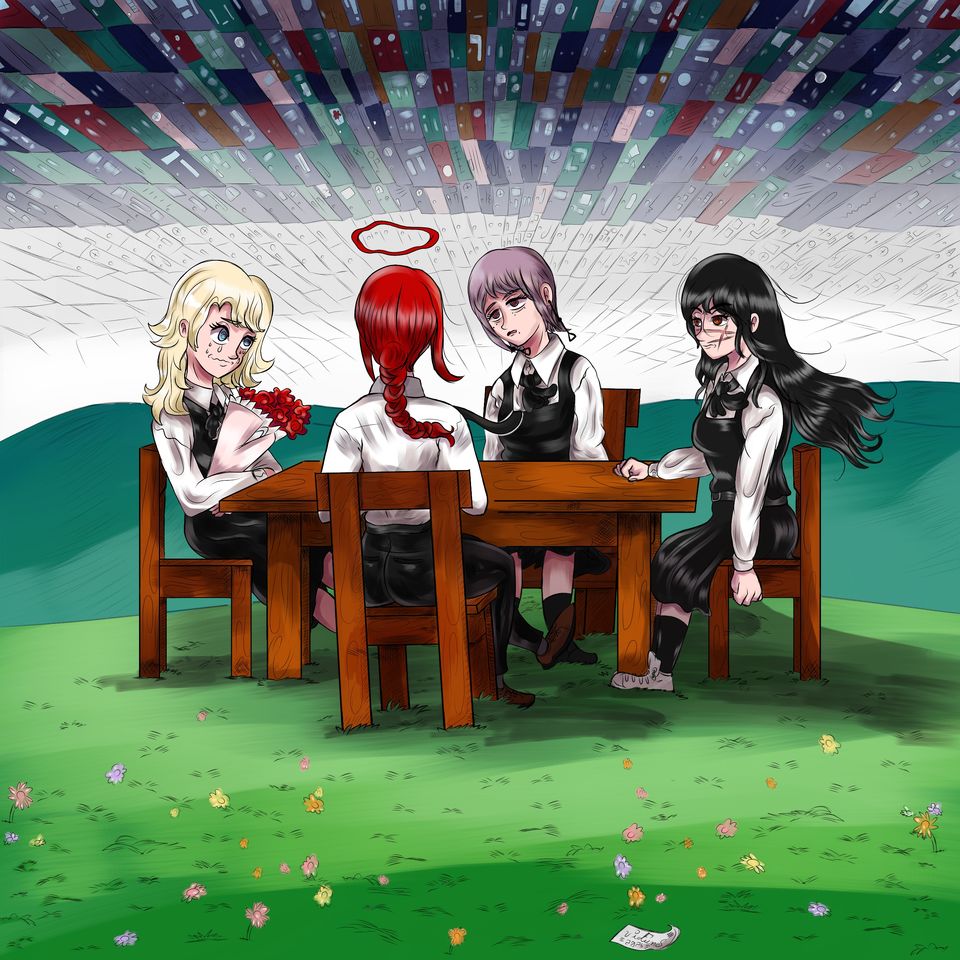 The Four Horsemen  Illust of vicfunes fanart illustration animegirl Death devilgirl ChainsawMan Yoru makima faminedevil