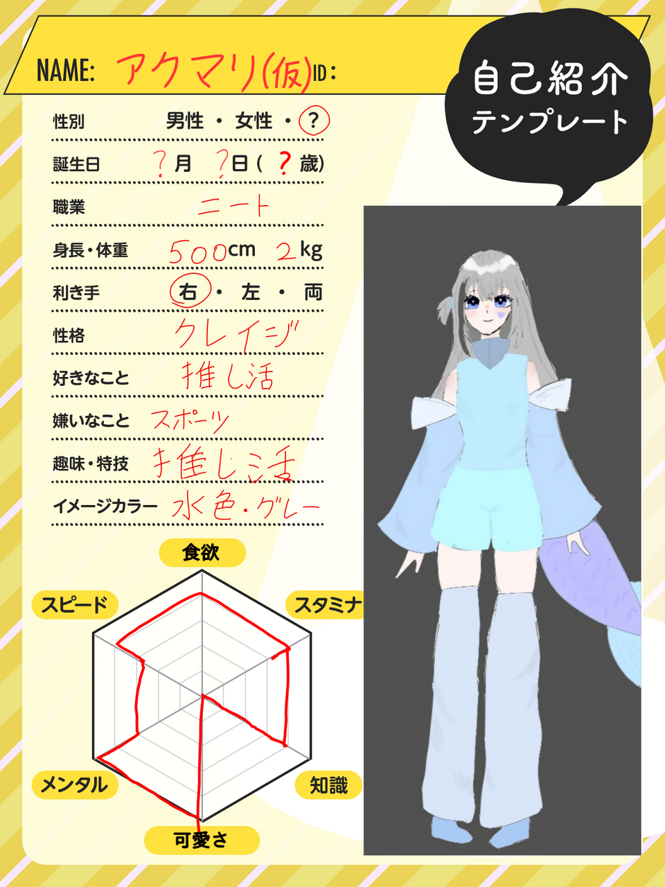 自己紹介 Illust of ラム @代選中 medibangpaint