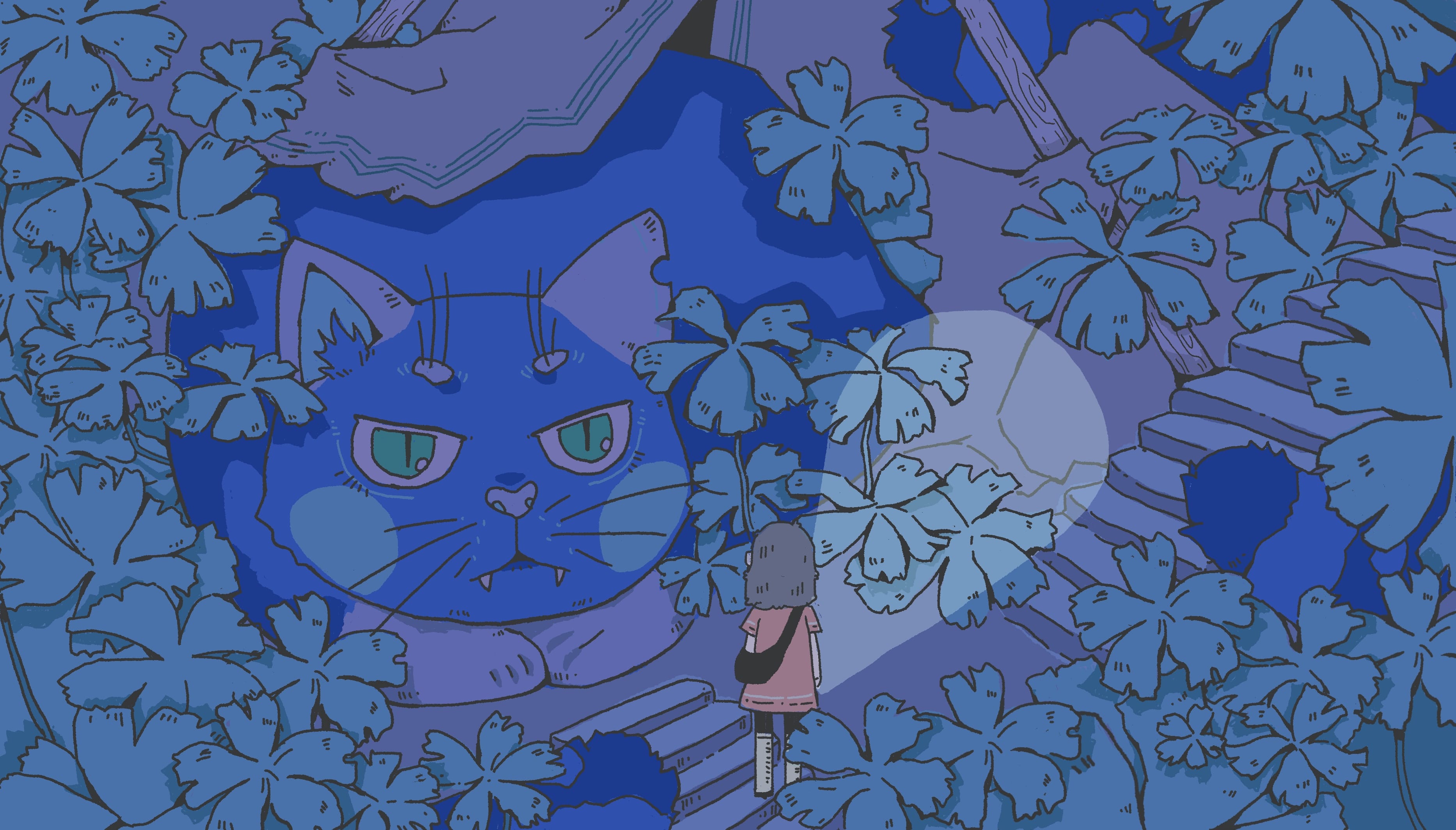 猫 少年忍者吹雪丸c - イラスト ART street (アートストリート)